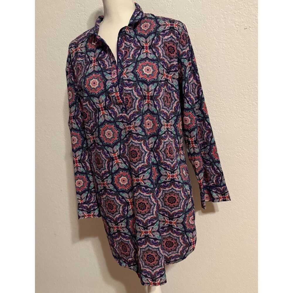 Victorias Secret Women's Long-Sleeve Tunic Sleep‎ Shirt SZ Small Petite Comfort